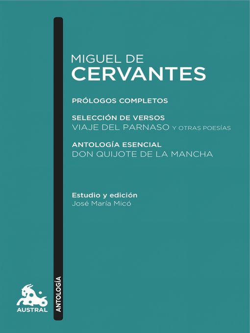 Title details for Miguel de Cervantes. Antología by Miguel de Cervantes - Available